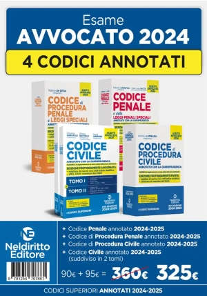 Kit Codici Annotati 4vol.202425 Avvoc. fronte