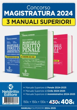 Kit 3 Manuali Superiori 20242025 fronte