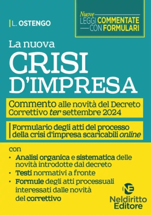 Nuova Crisi D'impresa Istant Book fronte