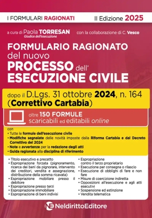 Formulario Ragionato Esecuzione Civile fronte