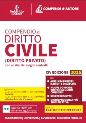 Compendio Diritto Civile 2025 14ed. fronte