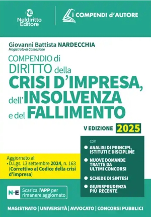 Compendio Diritto Crisi Impresa 2025 fronte