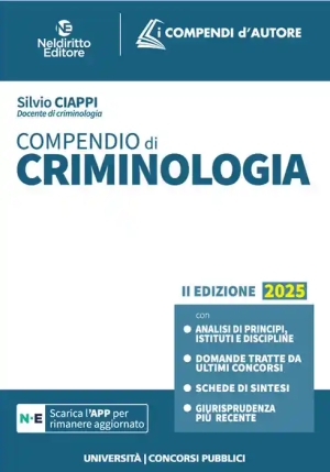 Compendio Di Criminologia 2025 2ed. fronte