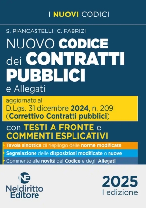 Codice Contratti Pubblici Testo A Fronte fronte