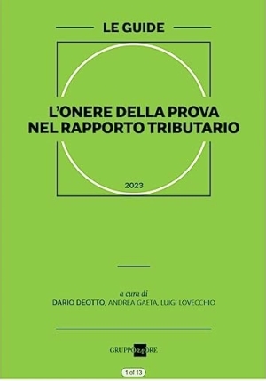 Onere Della Prova Rapporto Tributario fronte