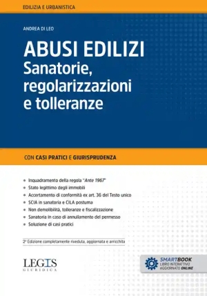 Abusi Edilizi Sanatorie Regolarizzazioni E Tolleranze fronte