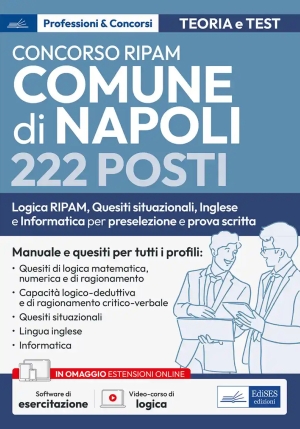 Concorso 222 Posti Comune Di Napoli Preselezione E Prova Scritta  fronte