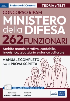 262 Funzionari Ambito Amministrativo - Ministero Difesa - Manuale Prova fronte