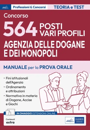 564 - Agenzia Delle Dogane - Manuale Prova Orale fronte
