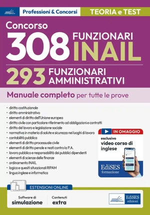 Inail - 308 Funzionari Amministrativi - Manuale fronte