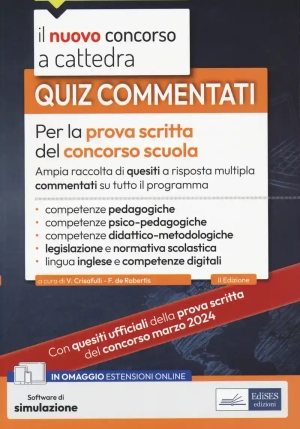 Quiz Commentati Per La Prova Scritta Concorso Scuola fronte