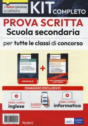 Kit 2v Prova Scritta Scuola Secondaria fronte