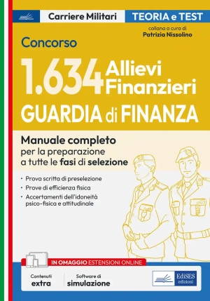 Concorso 1634 Allievi Finanzieri -manuale Completo Vol. U fronte