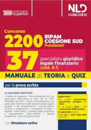 37 Specialista Giuridico Ripam Coes.sud fronte