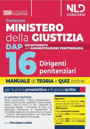 16 Dirigenti Penitenziari Min.giustizia fronte