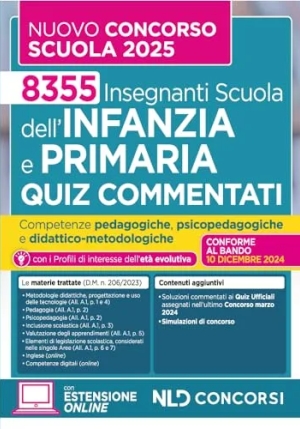 Scuola Infanzia E Primaria 2025 Quiz fronte