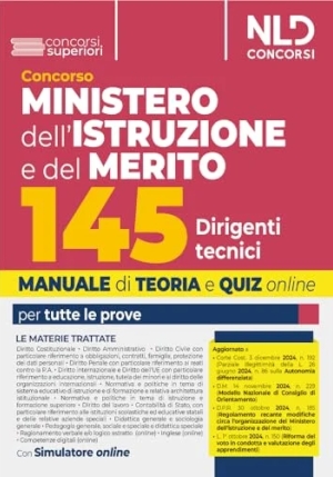 145 Dirigenti Tecnici - Ministero Istruzione - Teoria + Quiz fronte