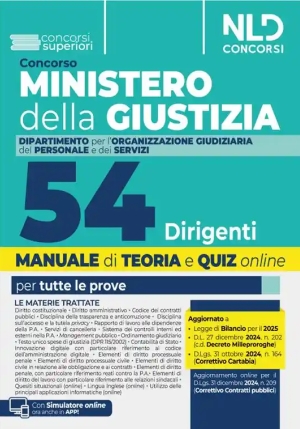 54 Dirigenti Ministero Giustizia fronte