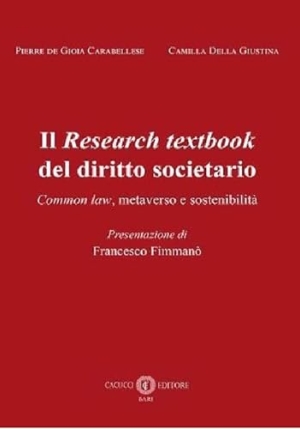 Research Textbook Del Diritto Societario fronte