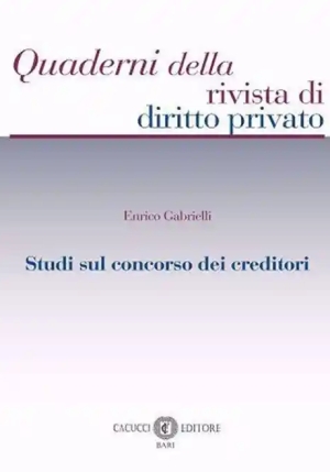 Studi Sul Concorso Dei Creditori fronte