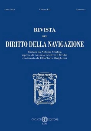 Rivista Diritto Navigazione 2-2023 fronte