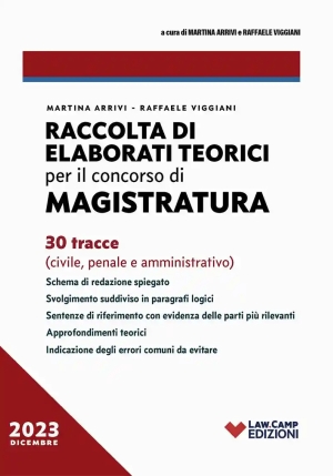 Raccolta Di Elaborati Teorici Per Concorso In Magistratura fronte