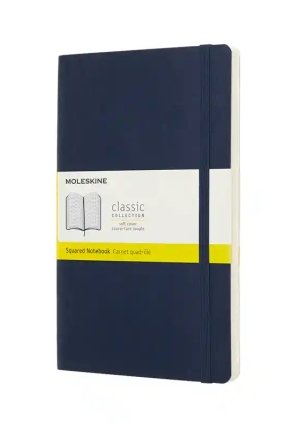 Moleskine Notebook Large Squared Sapphire Blue Soft fronte