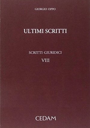 Scritti Giuridici Giorgio Oppo fronte