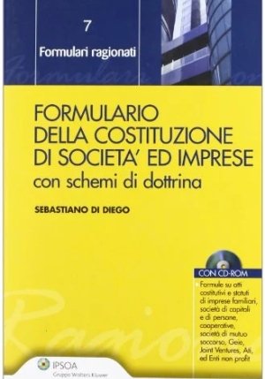 Formulario Della Costituzione fronte