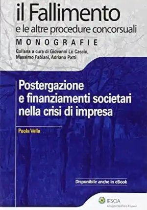 Postergazione E Finanziamenti fronte