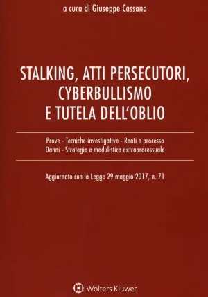 Stalking, Atti Persec, Cyberbu fronte