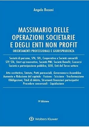 Massimario Operazioni Societarie 4ed fronte