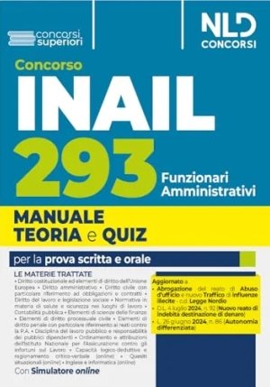 293 Funzionari Amm.vi Inail 2024 fronte