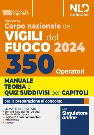 350 Operatori Vigili Del Fuoco fronte