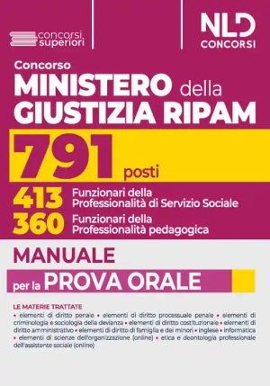 791 Ripam Min.giustizia Man.prova Orale fronte