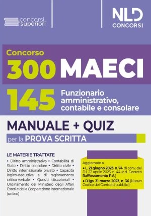 300 Maeci Manquiz P.scritta 145 Funz. fronte