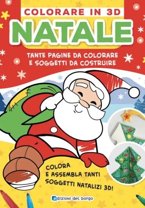 Natale. Colorare In 3d fronte