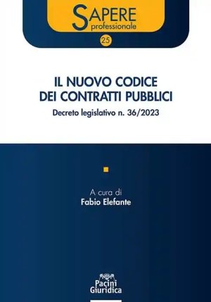 Nuovo Codice Contratti Pubblici 362023 fronte