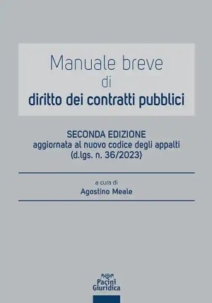 Manuale Breve Diritto Contratti Pubblici fronte