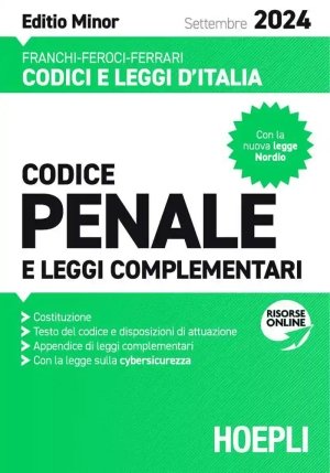 Codice Penale - Minor (settembre 2024) fronte