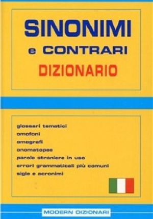 Dizionario Sinonimi E Contrari fronte