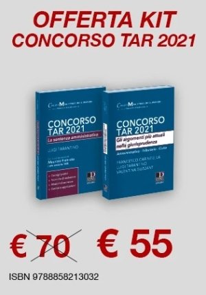 Kit 2v - Concorso Tar 2021 - Sentenza + Argomenti fronte