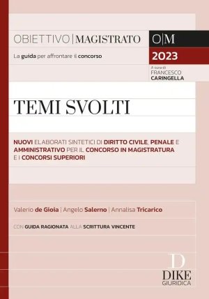 Temi Svolti Conc. Magistratura 2023 fronte