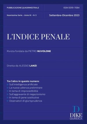 Rivista - L'indice Penale N3/2023 fronte