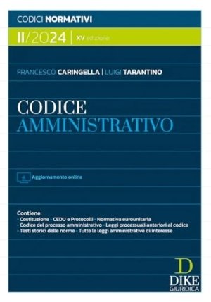 Codice Amministrativo 2024 Magistratura fronte