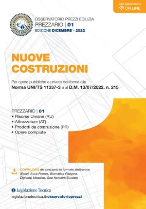 Prezzario 01 Nuove Costruzioni fronte