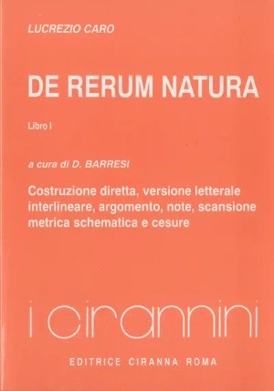 De Rerum Natura - Libro 1 fronte