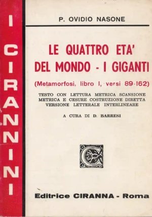 Le Quattro Eta'Â  Del Mondo - I Giganti - Metamorfosi Lib. I fronte