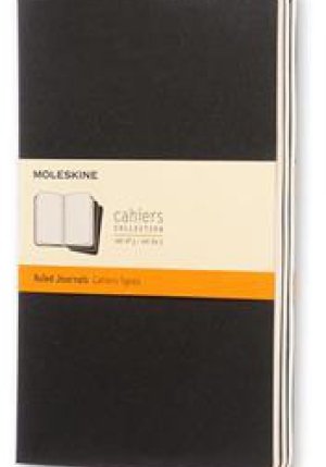 Cahier Jnls Large Ruled Black fronte