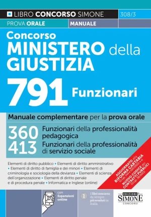 791 Funzionari Min.giustizia Man.orale fronte